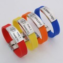 Engraved Silicone Sports Bracelet