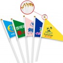 Triangular Hand Waving Flag