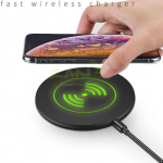 Ultra thin luminous logo mobile wireless charger