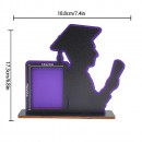 畢業學士帽木製相框