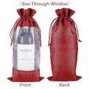 Window Linen Wine Bag