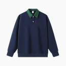 Color blocked polo long sleeves