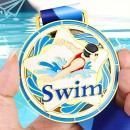 Swimming Metal Medal