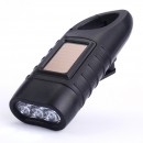 Camping hand cranked LED flashlight